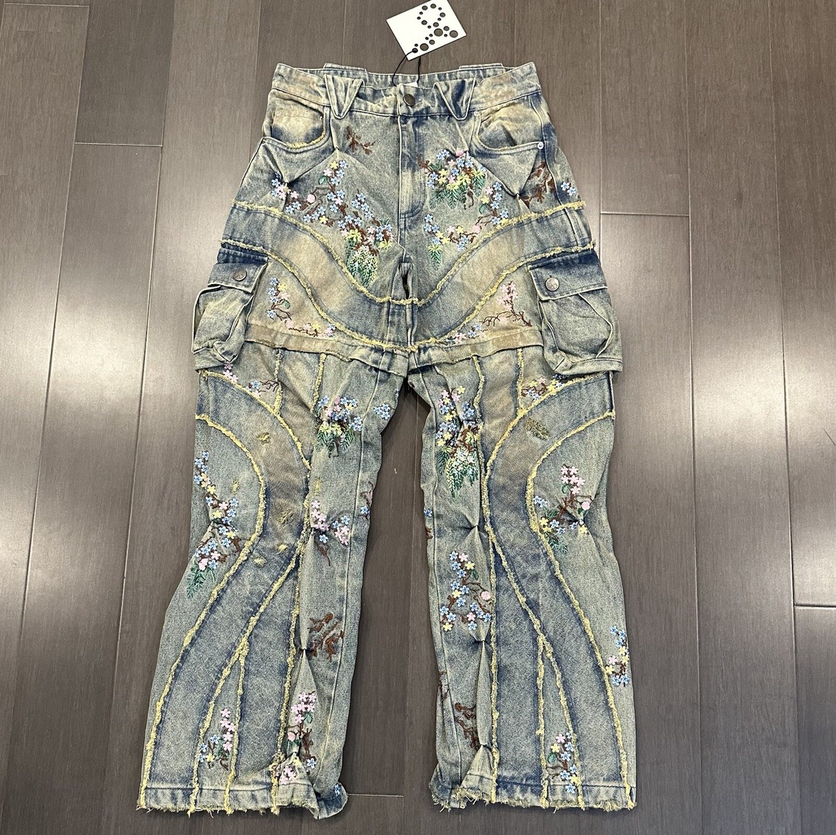 badson us 変形デニムパンツ badson us OVERGROWTH DENIM PANTS