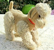 Vintage 1960's 13" Snobby Poodle Dog Mohair Fur Jointed head and legs STEIFF