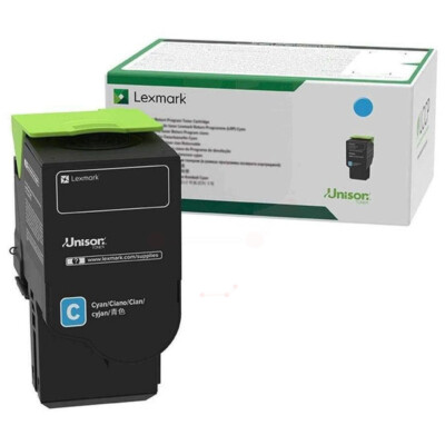 Lexmark 78C20C0 Toner-Kit cyan return program, 1.400 Seiten für Lexmark CS 421
