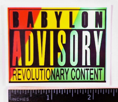 Babylon Advisory Rock Band Music Waterproof Vinyl Sticker | eBay