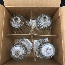 4 Homco Home Interiors 5529DI Poinsettias Etched Embossed Votives Christmas