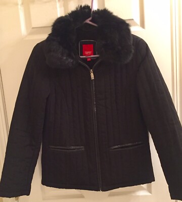 Nice Espirit Jacket With Detachable Fur Collar Size S Worn A Few Times