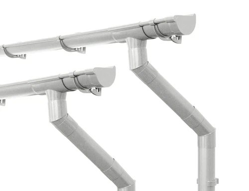 2x INEFA Dachrinnen Set Gartenhaus 3/4/5/6/7/8m NW 100 Komplettset Regenrinne