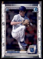 2020 Bowman Chrome  Christian Chamberlain Kansas City Royals #BD-84 2 Card Lot