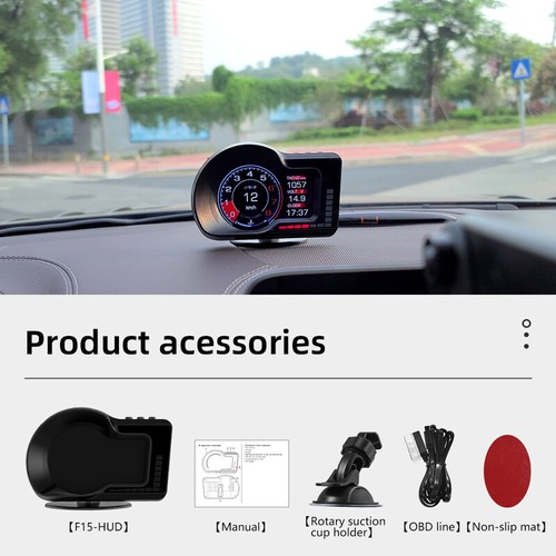 Universal Vehicle Smart HUD Head Up Display OBD+GPS Smart Gauge Multi Function - Picture 5 of 6