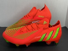 Adidas Predator Edge.1 LS Solar Red Football CleatsShoes Size US 10 GW1010 New