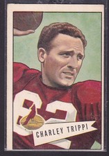 1952  CHARLIE TRIPPI - Bowman Football Card # 12 - Saint Louis Cardinals