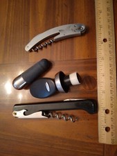 lot of 4 Pieces, Corkscrews And Stoppers (24-043)