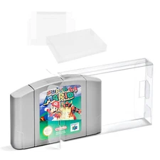 20x NINTENDO N64 GAME CARTRIDGE - CLEAR PLASTIC PROTECTIVE BOX PROTECTOR SLEEVE