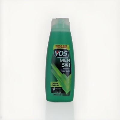 Alberto V05 Men 3 In 1 Shampoo Conditioner & Body Wash Fresh Energy 15 fl oz