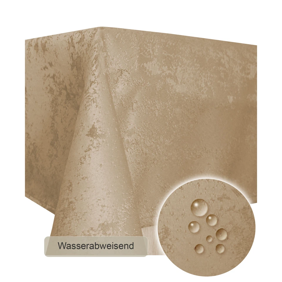 Tischdecke Marmoriert 135 x 180 cm Tischdecken Tischtuch Wasserabweisend - Bild 3 von 4