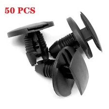 50Pcs Auto Fastener Clip Bumper Rivet Fender Fixed Clamp Plastic Fastener New