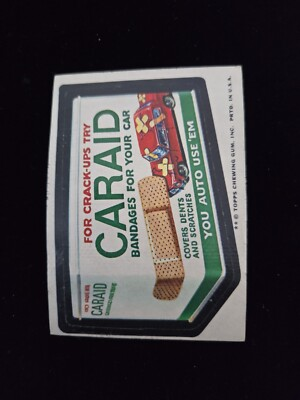 #ad #ad 1974 Topps Original Wacky Package 10th Series Card Sticker Tan Caraid $12.00