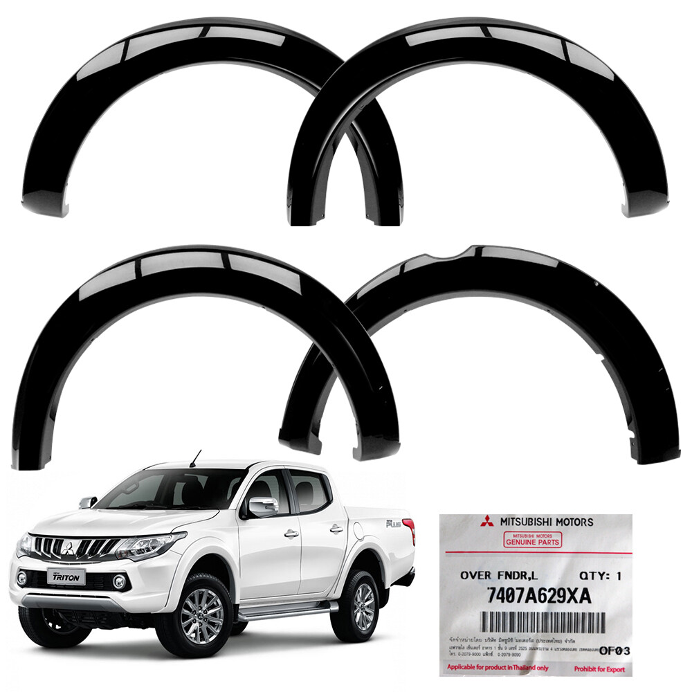 Fender Flares Pyreness Black Fits Mitsubishi Triton L200 Plus 2016 2018