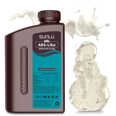 SUNLU 1000g ABS-Like Resin für LCD/SLA/DLP 3D Drucker 405nm Geringer Geruch