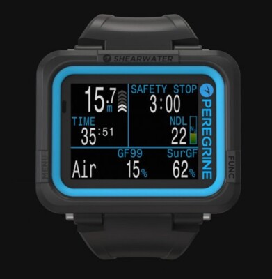 Shearwater Peregrine Tauchcomputer im Armband (Bungee)
