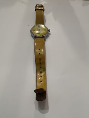ね 70's vintage sportswear SNOOPY SW Vintage 1970-Snoopy Tennis Watch Yellow Band - Works-not