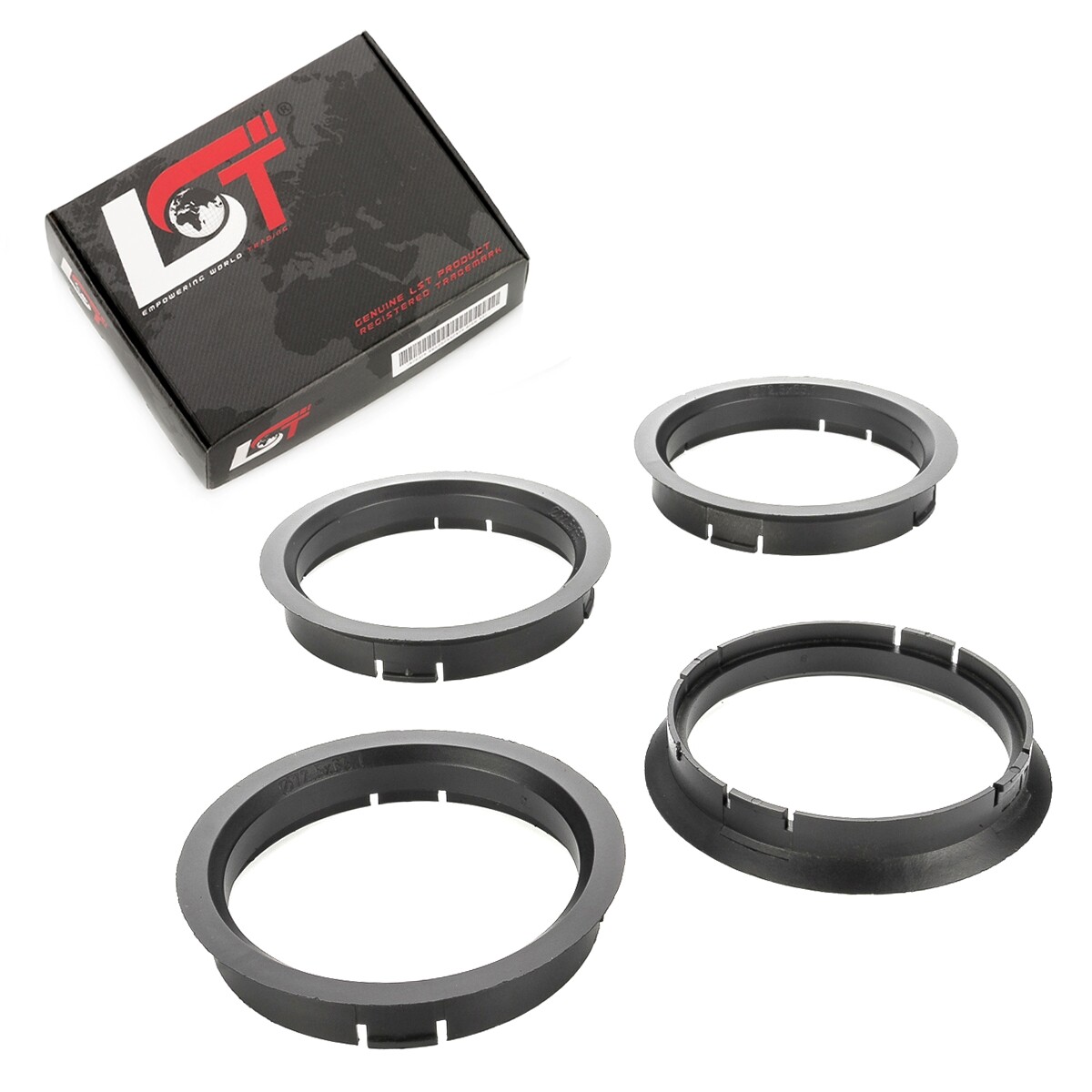 4x Distance Rings Centering for Alloy Wheels Ø 65,1 MM - Ø 72,5 Lancia