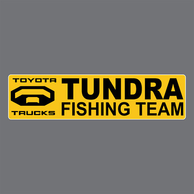 Toyota Tundra Fishing Team Carpet Graphic Decal Sticker for Fishing Bass Boats 