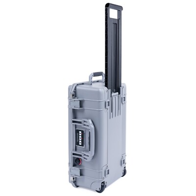 Pelican Silver & Blue 1535 Air case. Comes empty and with wheels. Carry-on