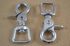 Scissor Snap - 5/8" - Square Eye - Nickel Plated - Pack of 4 (F5)