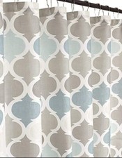 VCNY Home Universal Bathroom Fabric Shower Curtain Earth Tones NWOP