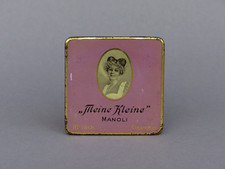 alte Blechdose 10 Cigaretten Meine Kleine Cigarettenfabrik Manoli Berlin