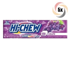 5x Sticks Morinaga Hi-Chew Grape Flavored Chewy Fruit Chews | 1.76oz