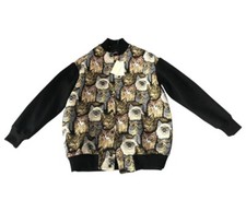 Stella Mccartney Tapestry Cat Bomber Jacket Coat Size 38 Uk 10