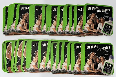 Kleiner Feigling German Vodka Bar Disposable Paper Cardboard Coasters Mancave 40