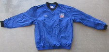 REEBOK NFL EQUIPMENT FOOTBALL ON FIELD BLUE PULL OVER JACKET ADULT SIZE LARGE
