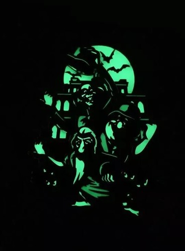 Loungefly Disney Haunted Mansion Glow In The Dark Pin LE 2000 3" Swinging Pin - Picture 2 of 3