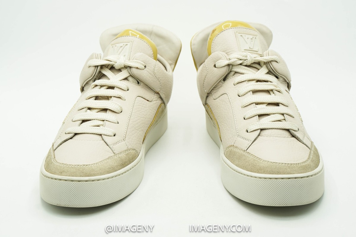 LOUIS VUITTON KANYE WEST DON USED SIZE LV 7 US 8.5 CREAM LOUIS VUITTON KANYE WEST DON USED SIZE LV 7 US 8.5 CREAM