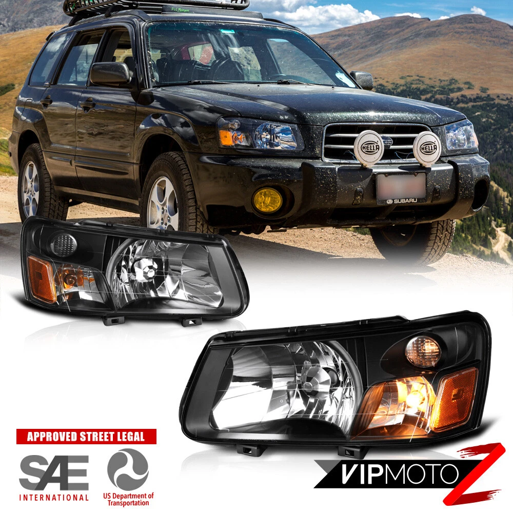 2003 2004 Subaru Forester XT XS Factory Style Headlights Lamps Replacement SET