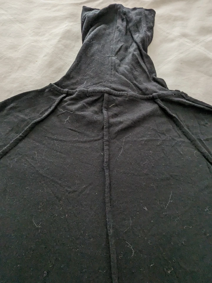 Rag & Bone Base Turtleneck Black Pima Cotton Women Extra Small Normcore - Image 3 of 4