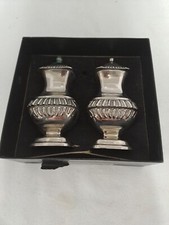Vintage Grenadier Silver Plated Salt And Pepper Shakers sold by AgeUK BOXED