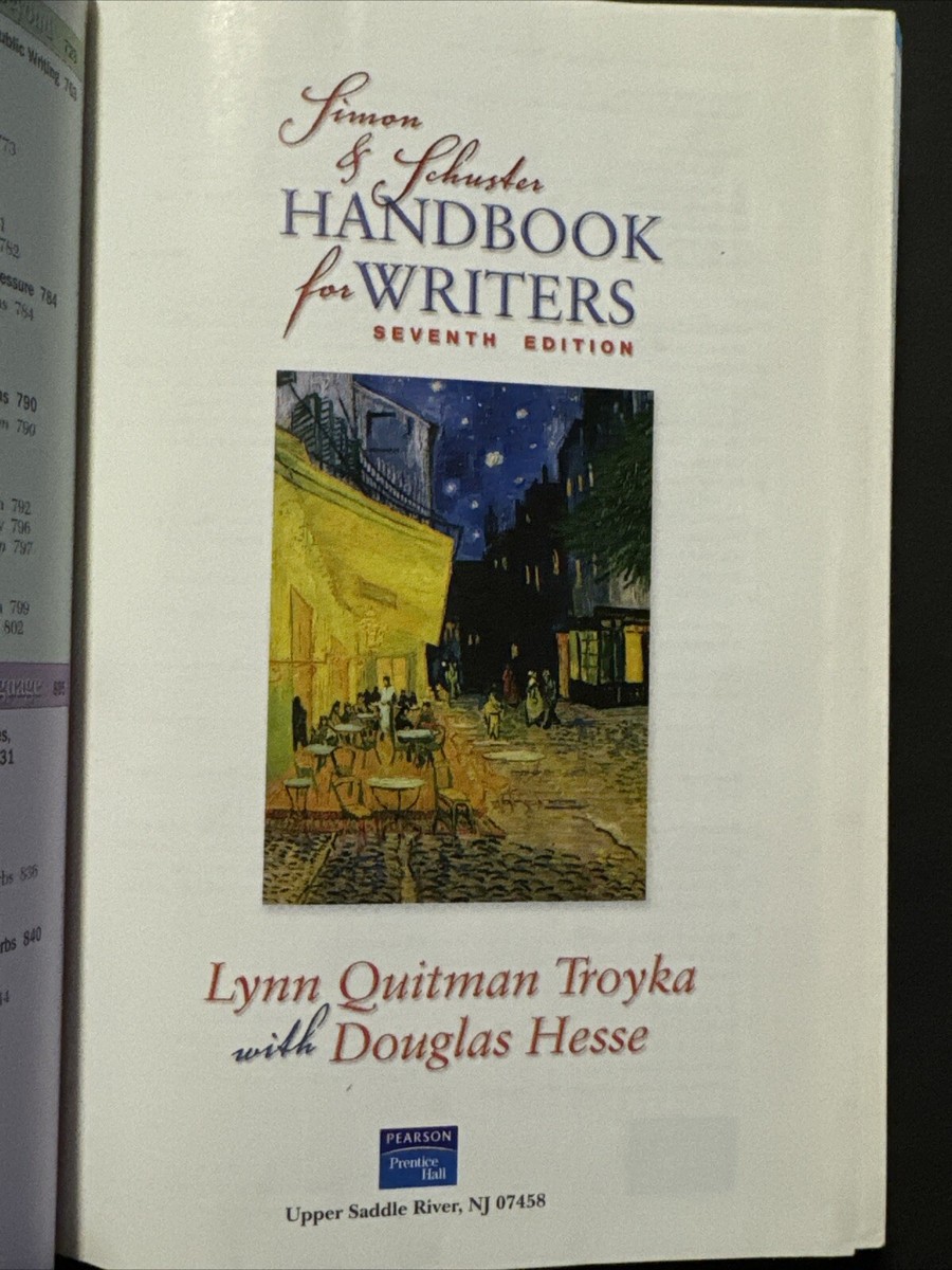 Simon & Schuster Handbook for Writers by Lynn Quitman Troyka
