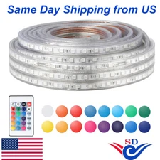 LED Strip Rope Light Waterproof Multi Color Changing Lights Flexible With Remote