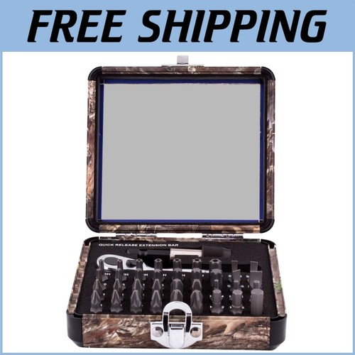 Durable 38-Piece Mini Ratchet Set in TrueTimber Kanati Case - Portable & Stylish