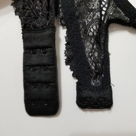 Victoria's Secret bra 34B Dream Angels Lined Demi black floral lace convertible