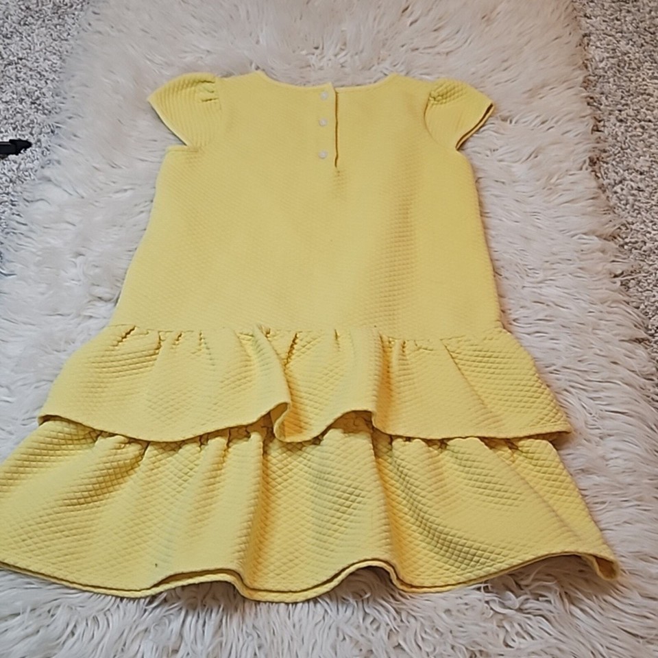 Janie and Jack Girls Yellow Short Sleeve Drop Waist Dress eBay
