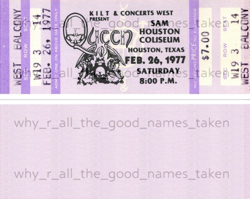 QUEEN 👑 MUSIC GROUP ARTIST 🎸 Reproduction CONCERT TICKETS 🎟️ Individual Sale - 第 17/102 張圖片