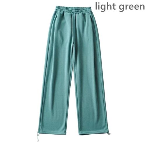 Hose mit Kordelzug weitem Bein Jogginghose gerade Hose elastischer Damen Bundhose - Bild 32 von 32