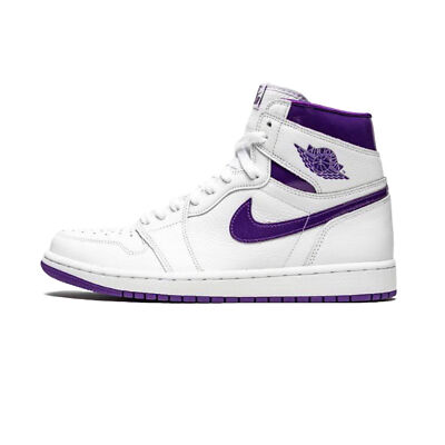 Nike Jordan 1 Retro High Court Purple (w) Sneaker limitiert Weiß Lila US8 EU39