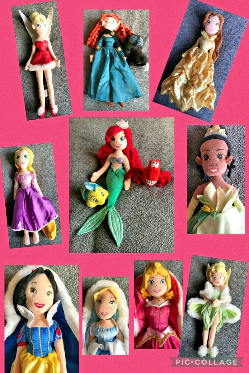 Disney plush sales princess dolls