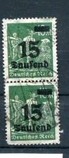 Deutsches Reich Infla Plattenfehler 279 PF IV senkr. Paar gestempelt