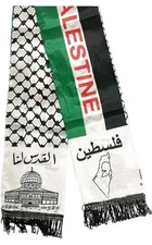 Free Palestine, Palestinian Scarf With Logo “I Stand With Palestine “Palestine
