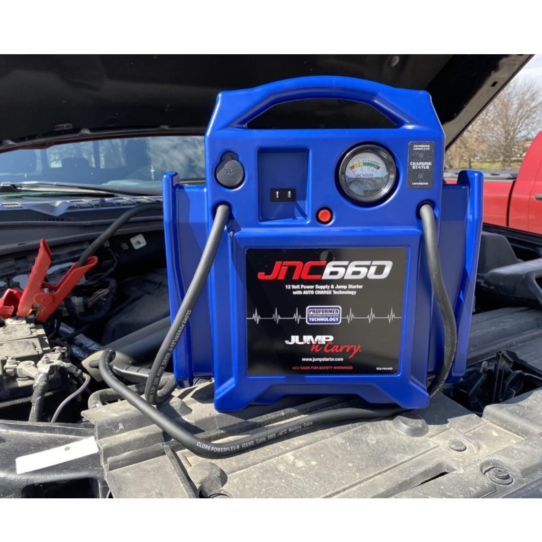 Clore Automotive Jump-N-Carry JNC660 1700 Peak Amp 12 Volt Jump Starter , Blue