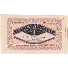 [#288985] Germany, Bielefeld, 1 Mark, 1918-12-01, UNC, Linen, Grabowski:P7