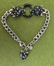 Butler&Wilson Bracelet Chain BlackPanther Rhinestones Jewelery GiftIdeas Costume